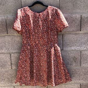 Cute red heart mini dress size: L